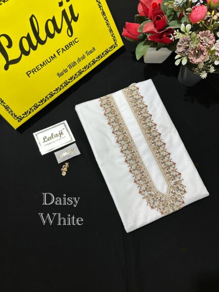 TITAN LAWN PURE COTTON DAISY WHITE \ D 25