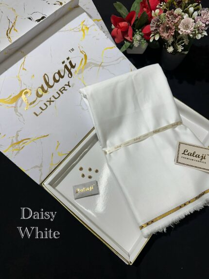 LALAJI LUXURY LINEN DAISY WHITE