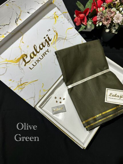 LALAJI LUXURY LINEN OLIVE GREEN