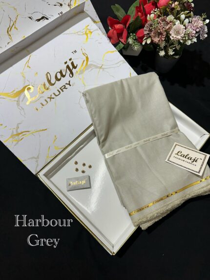 LALAJI LUXURY LINEN ICE HARBOUR GREY