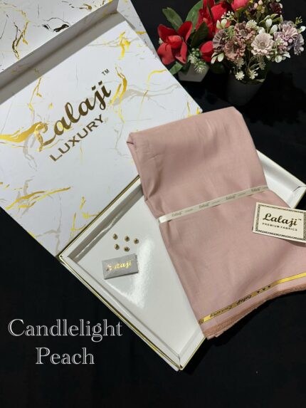 LALAJI LUXURY LINEN CANDLELIGHT PEACH